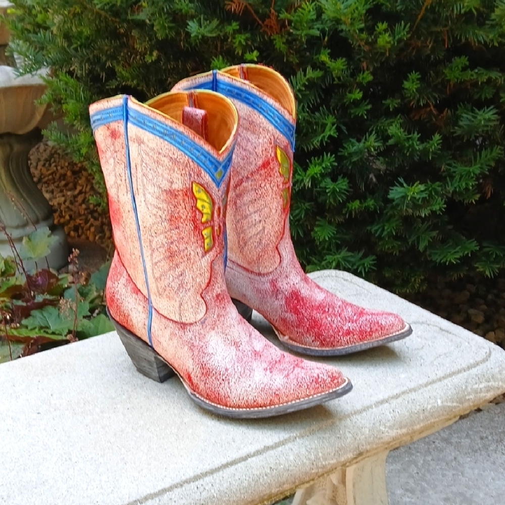 Old Gringo MARIPOSA LOCA - WOMEN'S Boot Sz 9 EUC
